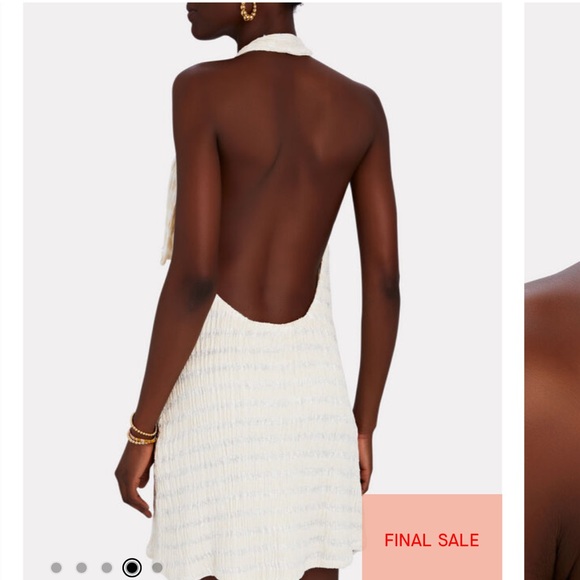 NWT Savannah Morrow Revolve Woodie Backless Beaded Halter Mini Dress - Picture 2 of 9